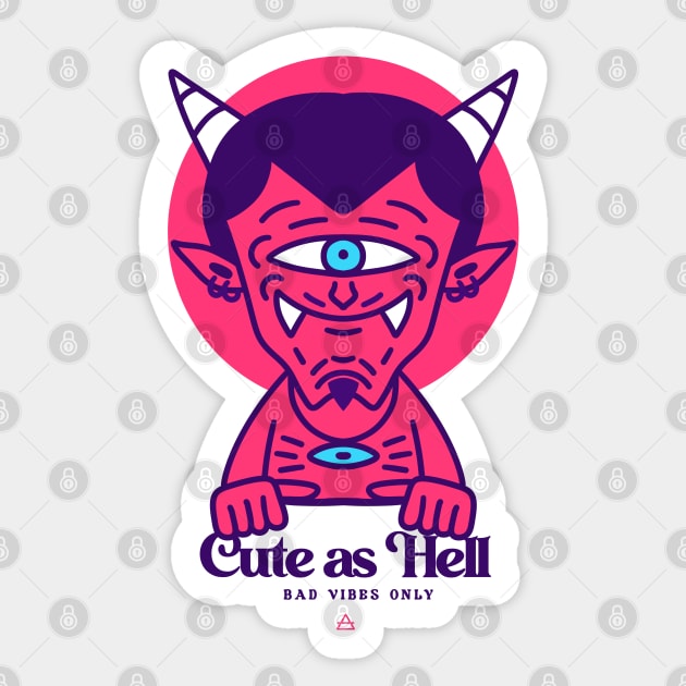 Cute As Hell Sticker by artslaves